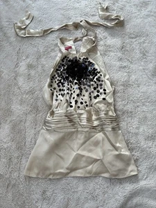 Vintage Monsoon Sequin Satin Top - Picture 1 of 3