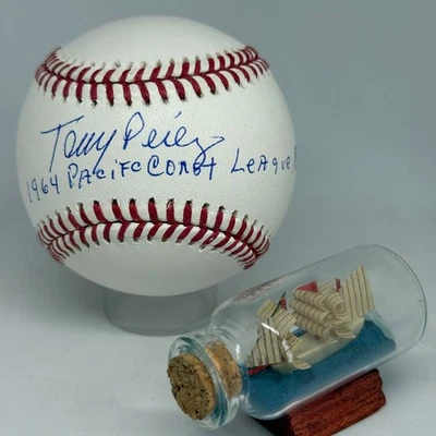 Tony Perez signed Rawlings OML Baseball JSA Inscribed Pacific Coast MVP A3866 - Image 1 of 2