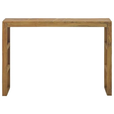 Console Table Teak Solid teak wood 43.3 x 13.8 x 29.5 in vidaXL - Image 1 of 4