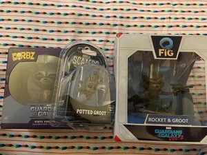 Guardians of the Galaxy Rocket & Groot Q-Fig and Dorbz Figures Set, Groot Scaler - Picture 1 of 14