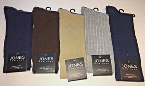 JONES NEW YORK MEN'S DRESS SOCKS 1 PAIR SIZE 6 -12.5 MULTI COLOR NWT - Picture 1 of 9