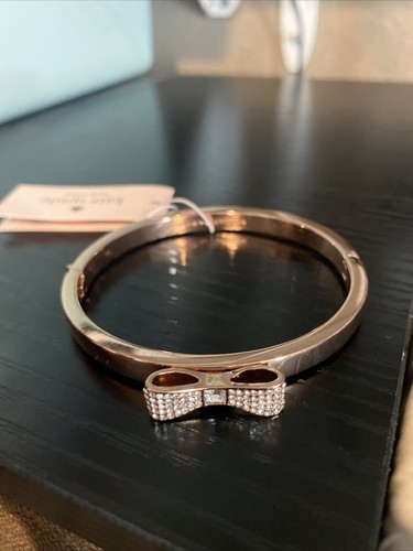 BRACCIALE BRACCIALE BRACCIALE KATE SPADE NEW YORK PRONTO CON ETICHETTE ARCO ORO ROSA AL DETTAGLIO $59 00