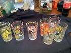 Lot Of 7 1962~ 1974 Welch's Jelly Promo Warner Bros. Character Glasses See Desc.