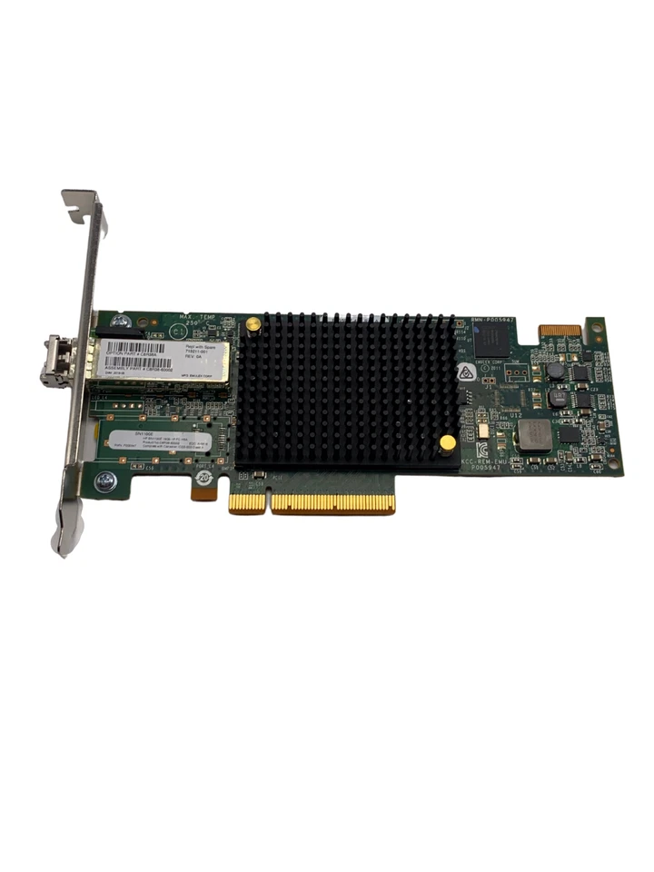 HPE 719211-001 SN1100E 16Gb Single Port PCIe NIC Fiber Channel HBA 1x SFP w60 - Image 1 of 2