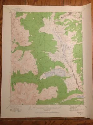 1935 Mt. Mapa topográfico de Elbert y Leadville USGS (Cuadrángulo de Mt Elbert) Foto 1 de 4