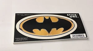 Pegatina ovalada Stick-Onz Batman ~TM & DC Comics ~ coche, camión, armario, carpetas - Imagen 1 de 1
