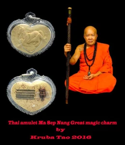 Thai amulet Ma Sep Nang Great magic charm Talisman Popularity by Kruba Tao 2016 - Picture 1 of 14