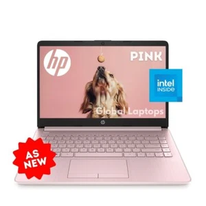 HP STREAM 14-CF2112 CELERON N4120 64GB EMMC 4GB RAM 14'' HD 1366X76 Laptop Pink - Picture 1 of 5