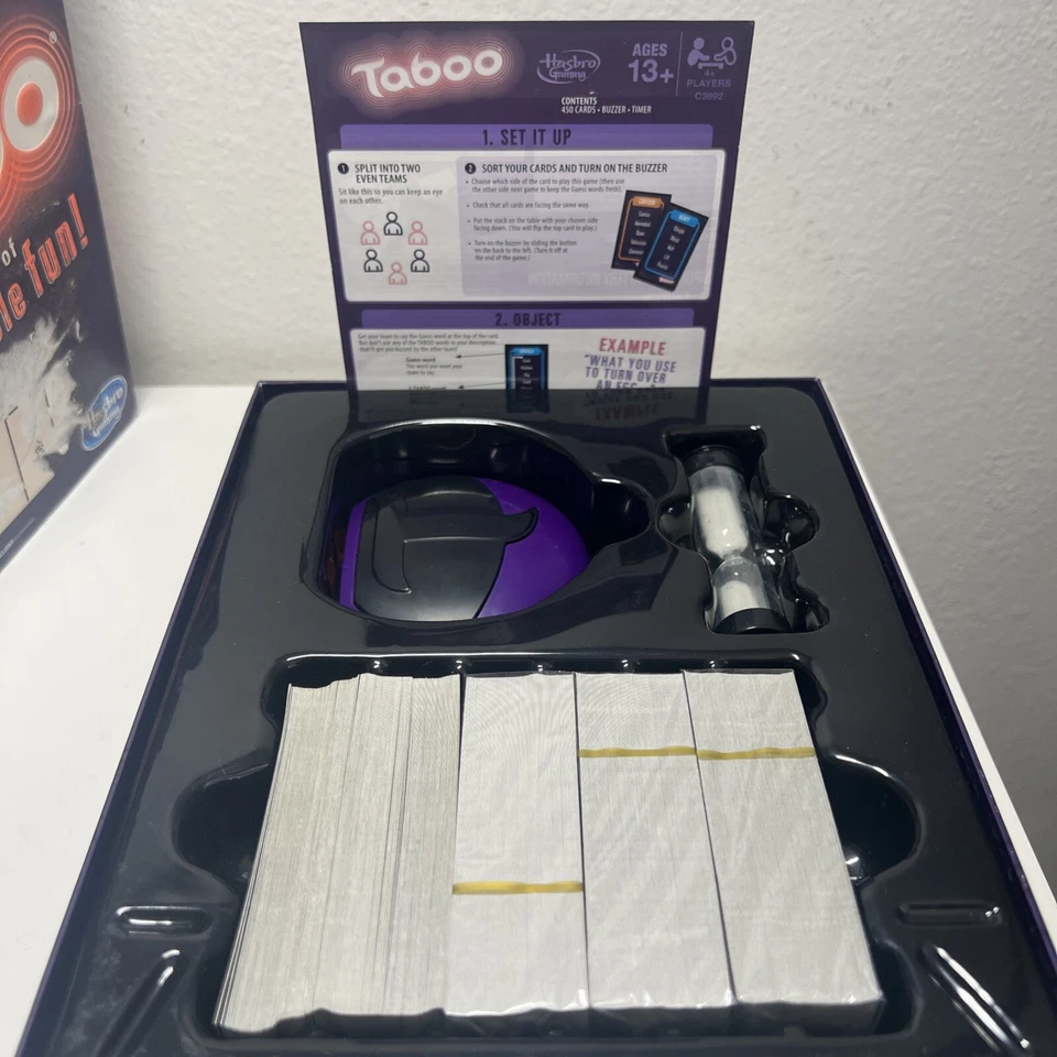 Taboo The Classic Game Of Unspeakable Fun With Electronic Buzzer No Box - Image 1 of 1