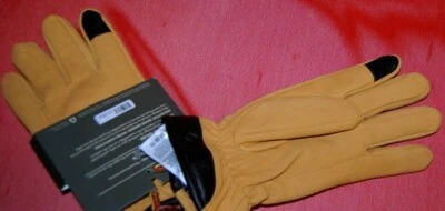 NUEVO CON ETIQUETAS TIMBERLAND Hombres Pantalla Táctil Tecnología Cuero Marrón Guantes M $88 Foto 1 de 4