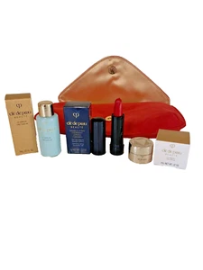 Cle de Peau 3 Piece GWP Sample Sized The Cream/The Serum/Lipstick/red case - Picture 1 of 4