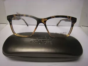 Marco de gafas Flower LUCY 6010-200 marrón tortuga cuadrado borde completo 52-16-135 $88 - Imagen 1 de 5