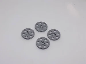 4x Lego Technic Puleggia 4185 Grigio Chiaro Tecnologia Ruota Motrice - Foto 1 di 2