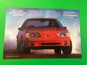 1990 FORD MUSTANG GT VINTAGE ORIGINAL PRINT AD PRINTED ADVERTISEMENT - Picture 1 of 1