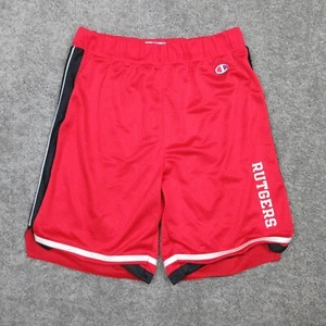 Vintage Rutgers Scarlet Knights Shorts Mens Large Red Champion NCAA College Team - Picture 1 of 10