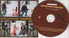 DEPRAVITY BROWN Domestic Depravity (CD 2002) Prog Rock Made in Canada 4 Songs