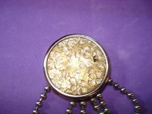 Vintage Silver/Gold Tone Metal  Leaves-3 Chain  Key Chain-Ring 80's  Japan - Picture 1 of 4