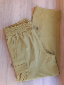 Fabletics Eleanor Cargo Track Pants with Drawstring – Warm Olive – Size XL - Picture 1 of 11