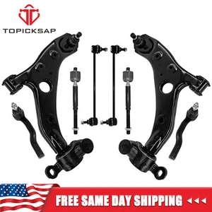 8Pcs Front Control Arm Kit w/Ball Joint Sway Bar Tie Rod for 2014-2017 Mazda 6 - Picture 1 of 2
