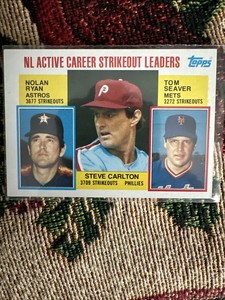 1984 Topps - Career Leaders #707 Nolan Ryan, Steve Carlton, Tom Seaver