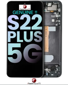 100% Samsung S22 PLUS 5G Phantom Black OLED ORIGINALE ORIGINALE con telaio OEM++ NUOVO! - Foto 1 di 3