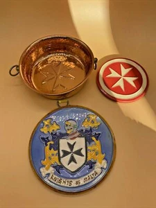 Set of 3 Collectible Knights of Malta/Military Collectible Wall Plaque Souvenirs - Picture 1 of 12