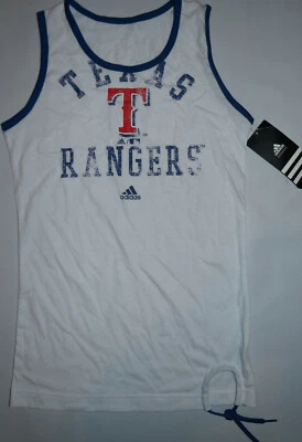 Texas Rangers Tank Top Shirt Girls Medium 10/12 Kids Baseball MLB SAMPLE HOLE * - Image 1 of 4