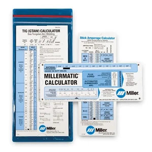 Miller Welding Calculators TIG, MIG & SMAW 3 Pack - Picture 1 of 2