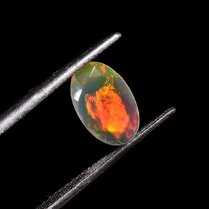 Ethiopian Opal Oval Shape Cut Stone 0.8 Ct. 10X6X3 mm Y-7251 - Picture 1 of 1