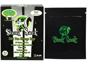 12pc - 4"x3" Skunk Sack Storage Bag - Small BLACK - Picture 1 of 3