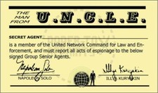 THE MAN FROM U.N.C.L.E SECRET AGENT CARD - VINTAGE REPRINT