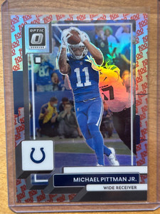 2022 Donruss Optic - Michael Pittman Jr - 100 One Hundred Emoji SSP 💯 - Colts