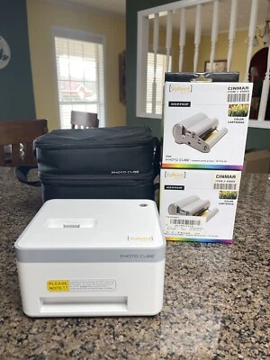 VuPoint Solutions Color Photo Cube Printer IP-P10-VP, Case, 2 Cartridges Bundle - Image 1 of 4