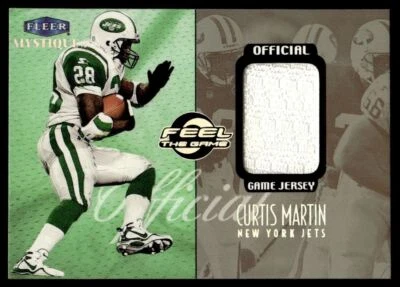 1999 Fleer Mystique Feel the Game Curtis Martin 697/690 New York Jets #NNO - Image 1 of 2