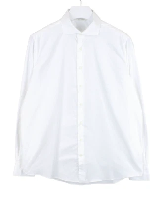 Camicia Formale Regular Fit SUITSUPPLY Uomo 2XL Collo Cutaway Bianco Con Bottone - Immagine 1 di 4