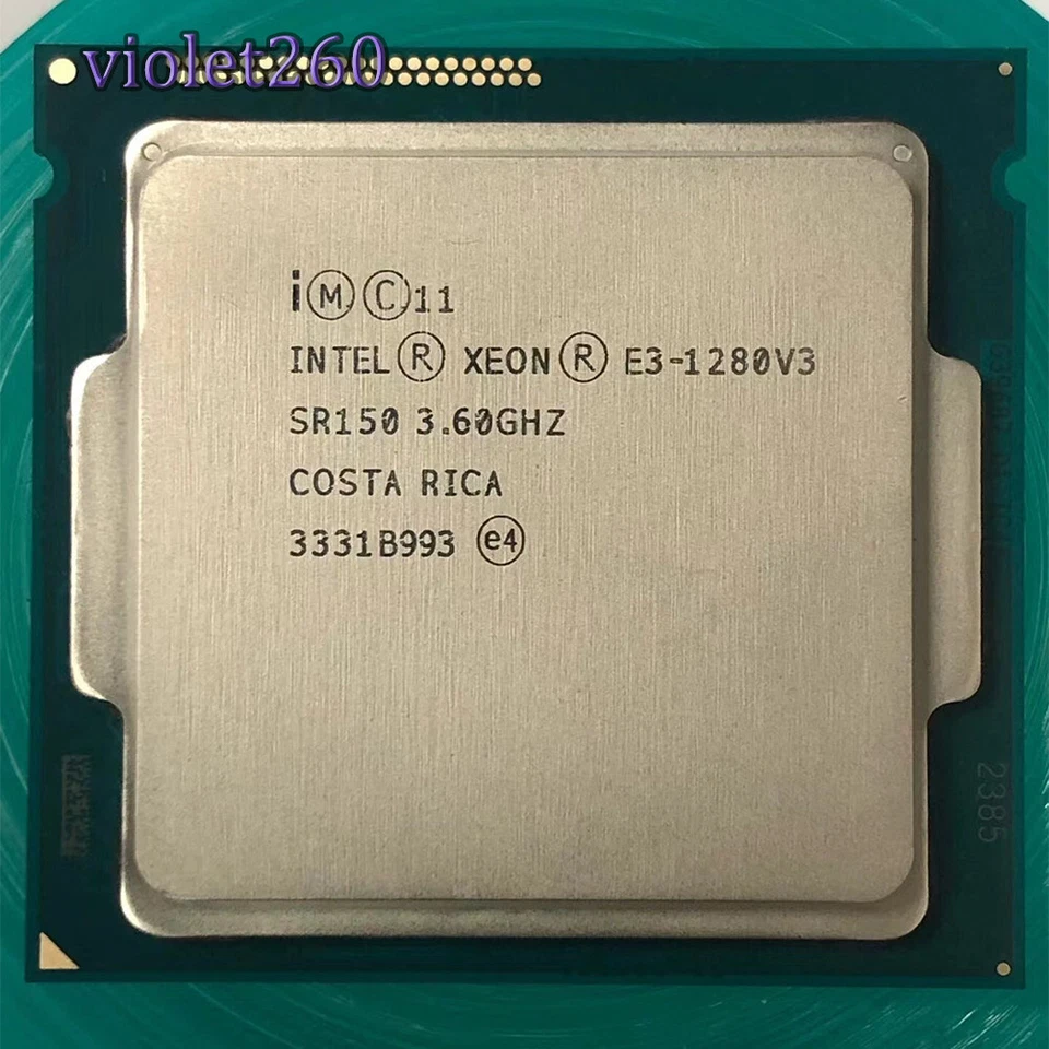 Intel Xeon E3-1280 v3  LGA 1150 CPU Processor SR152 3.6GHz Quad Core 82W 8MB - Image 1 of 1