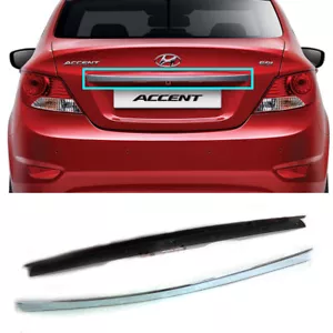 Rear Trunk Lid Chrome plate Garnish 2P For 2011-2017 Accent OEM Parts - Picture 1 of 1