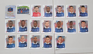 Panini FIFA Worldcup Brazil 2014 Stickers France Full Team Set