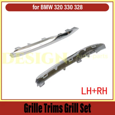 Grille Trims Grill Set Fits BMW F30 320i 328d 330e 330i 340i Driver & Passenger - Imagem 1 de 4