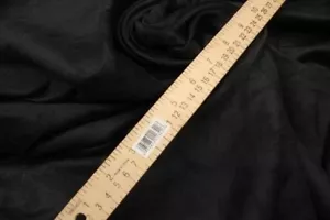Suede Micro Faux Upholstery Drapery Fabric 10 yards Black microfiber 58" Wide - Picture 1 of 1