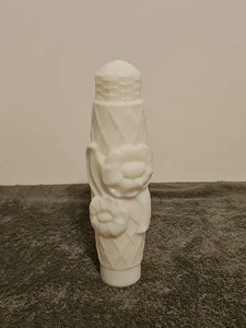 Paralume lampada proiettile floreale fiorito vetro latte vintage 9” art deco metà secolo - Foto 1 di 14