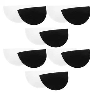  6 Pairs Women's Clothing Shoulder Pads Half Moon Garment Inserts - Picture 1 of 12