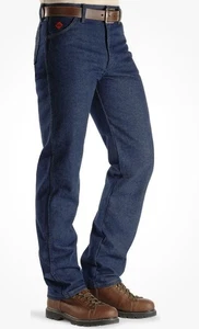 Jeans uomo Wrangler FR ignifugo taglia 32x32 blu scuro orlo tagliato FR13MWZ - Foto 1 di 17