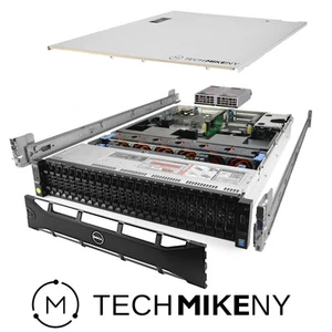 Dell PowerEdge R730xd Server 2x E5-2697Av4 2.60Ghz 32-Core 512GB RAM Bezel Rails - Picture 1 of 5