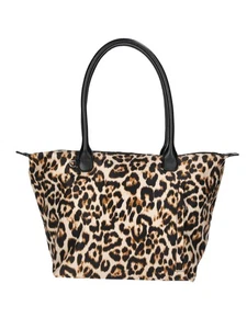 No Boundaries Women'S Tote Bag, Natural Leopard - Picture 1 of 20