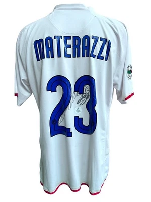 MAGLIA INTER MATERAZZI MATCH WORN INDOSSATA SHIRT JERSEY CAMISETA 2007/2008 COA - Immagine 1 di 4