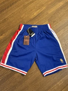 MITCHELL & NESS NBA SWINGMAN ALTERNATE SHORTS PHILADELPHIA 76ERS 96-97 Small NWT - Picture 1 of 3