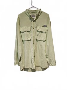 Camisa de pesca Bimini Bay Outfitters Ltd para hombre talla L enrollable manga larga cal - Imagen 1 de 7