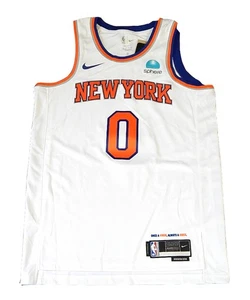 Camiseta Donte DiVincenzo New York Knicks #0 Nike Swingman Association Blanca 52 - Imagen 1 de 3