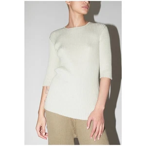 Lauren Manoogian Mulberry Silk Organic Cotton Column Tee Top Sz 1 Small Menthol - Picture 1 of 22